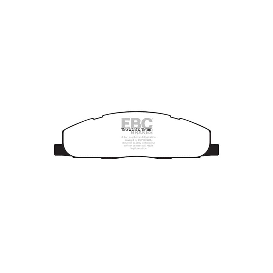 EBC PD08KR158 Dodge Ram Trucks Yellowstuff Rear Brake Pad & USR Disc Kit (Inc. Ram 2500 & 3500) 2 | ML Performance UK Car Parts