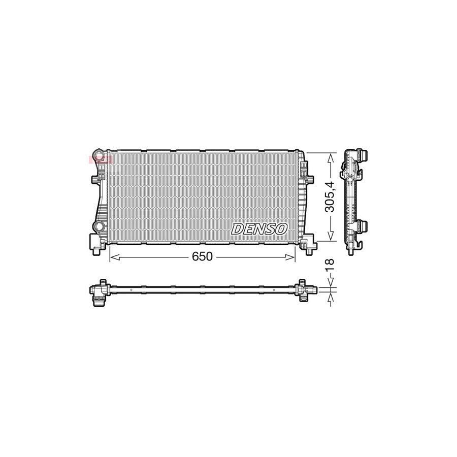 DENSO DRM02017 Engine Radiator