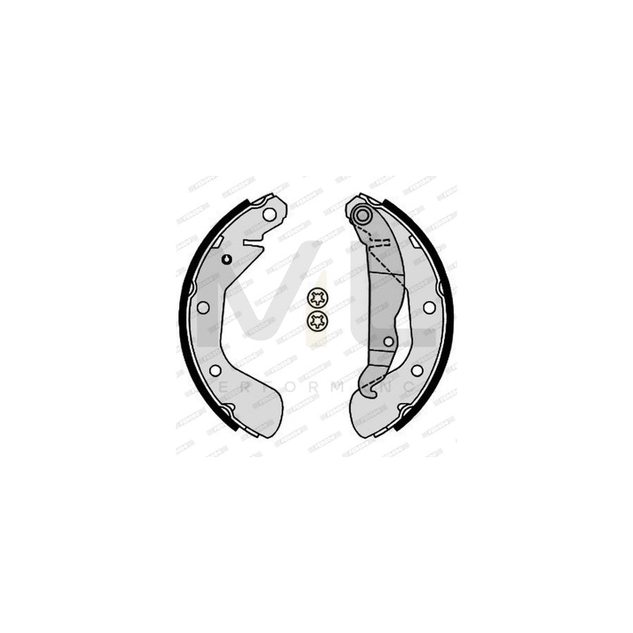 Ferodo FSB4184 Brake Shoe Set With Handbrake Lever, Premier