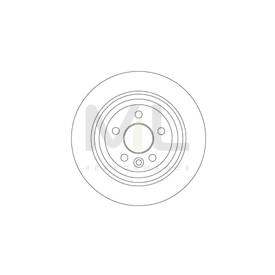 TRW DF6913 Brake Disc for LAND ROVER FREELANDER Solid, Painted  - 1 piece
