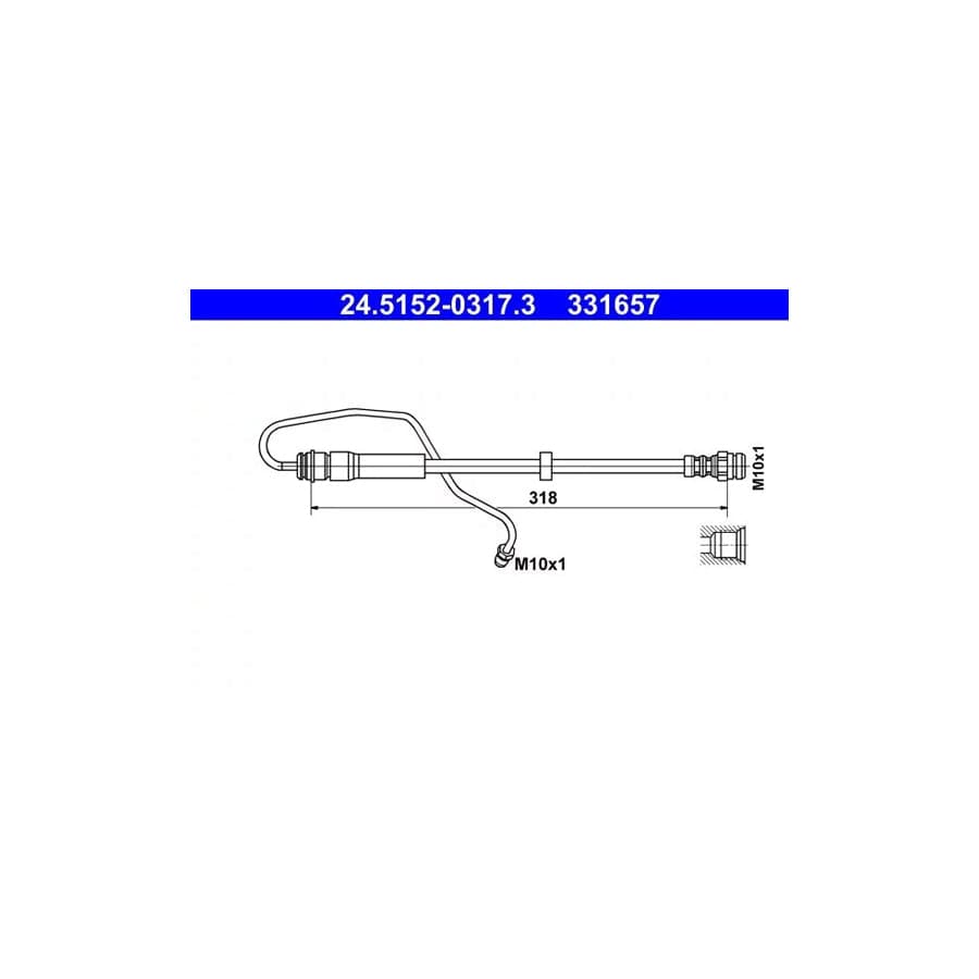 ATE 24.5152-0317.3 Brake Hose