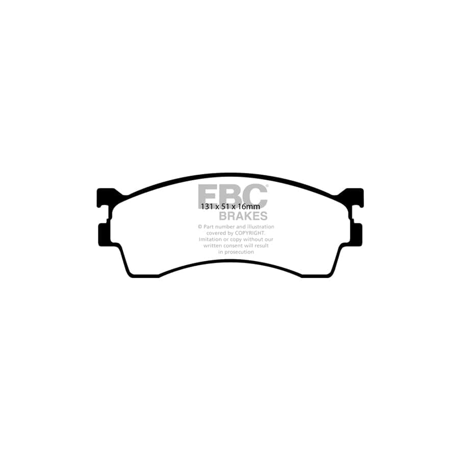 EBC PD11KF412 Mazda Greenstuff Front Brake Pad & GD Disc Kit - Akebono Caliper 2 | ML Performance UK Car Parts