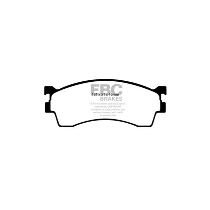 EBC PD11KF412 Mazda Greenstuff Front Brake Pad & GD Disc Kit - Akebono Caliper 2 | ML Performance UK Car Parts