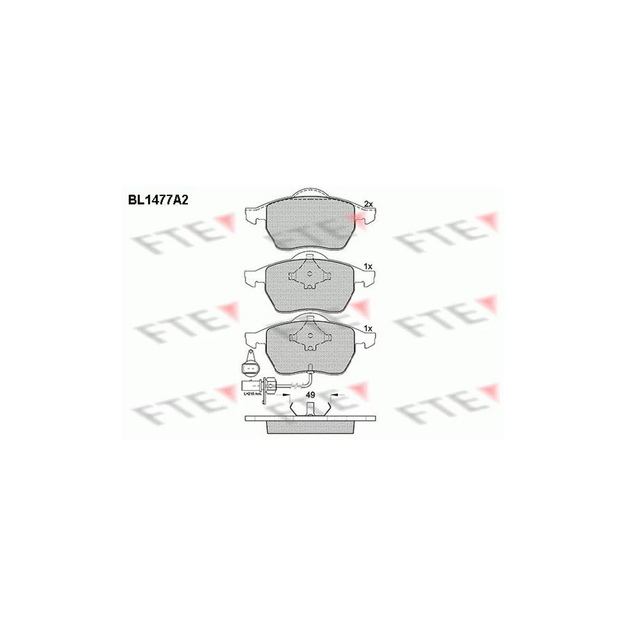 FTE 9010208 Brake Pad Set