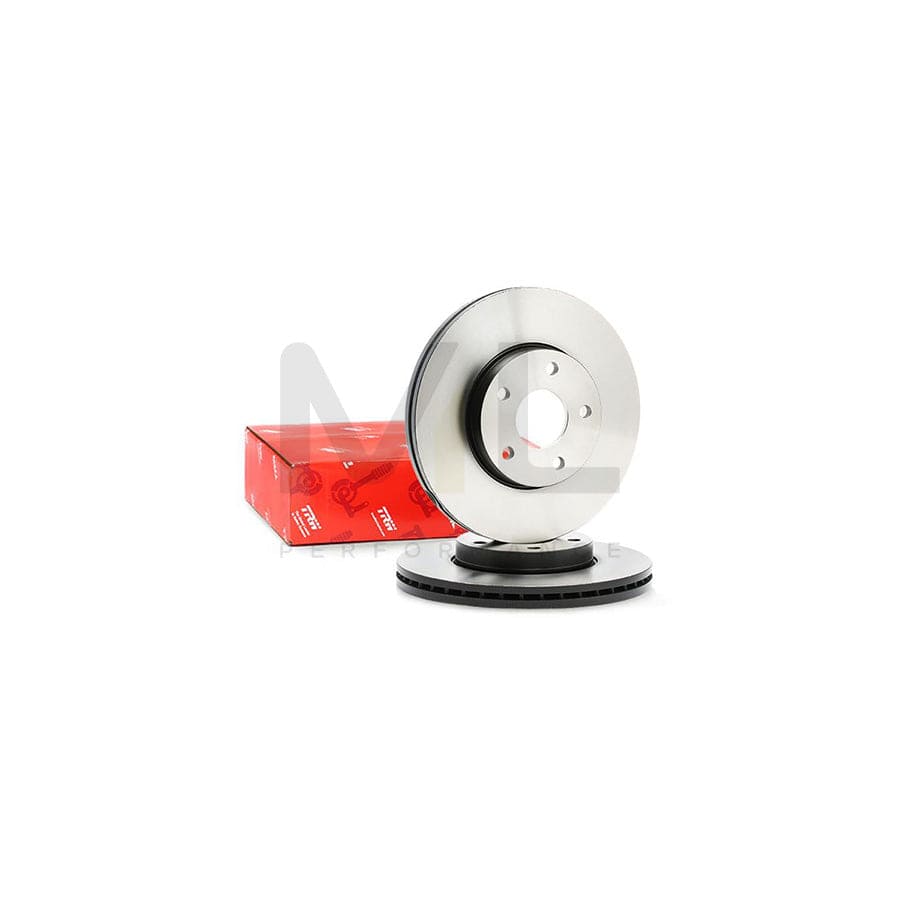 TRW DF4465 Brake Disc Vented, Painted, High-carbon  - 1 piece