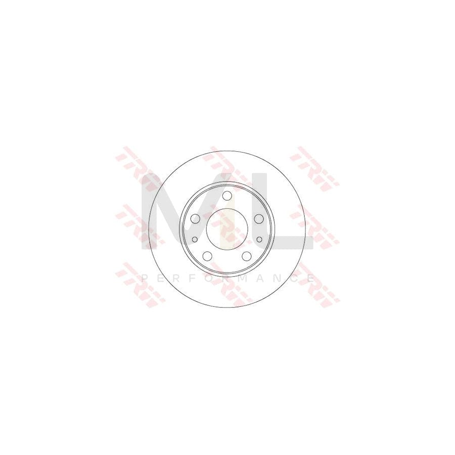 TRW DF6287 Brake Disc for IVECO Daily Solid, Painted  - 1 piece