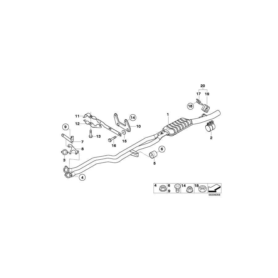 Genuine BMW 18307526622 E60 E61 Vibration Absorber 83HZ (Inc. 520i, 525i & 530i)