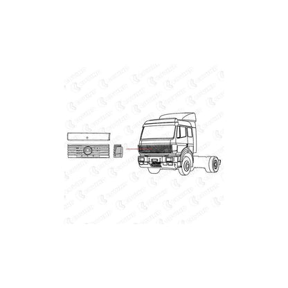 Covind 649/161 Air Deflector, Driver Cab