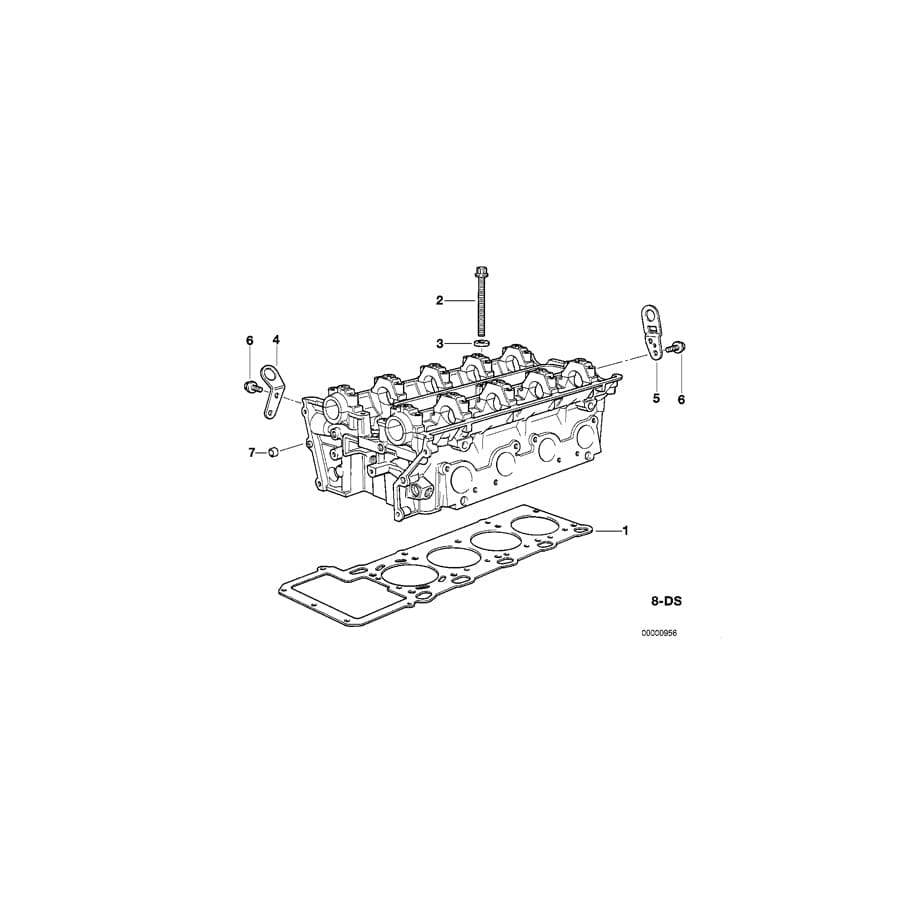 Genuine BMW 11121736906 E31 E32 E38 Gasket Set Cylinder Head Asbestos Free (Inc. 730iL, 730i & 530i)