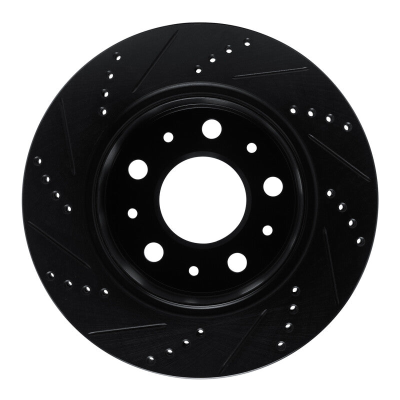 R1 Concepts R1 14-21 Ram Promaster 2500 Rear Right Drilled & Slotted Black Brake Rotor