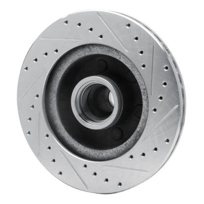 R1 Concepts R1 91-96 Dodge DAKOTA RWD Front Left Drilled & Slotted Silver Brake Rotor