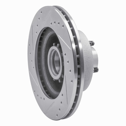 R1 Concepts R1 1973-1989 Chrysler CORDOBA Front Right Drilled & Slotted Silver Brake Rotor