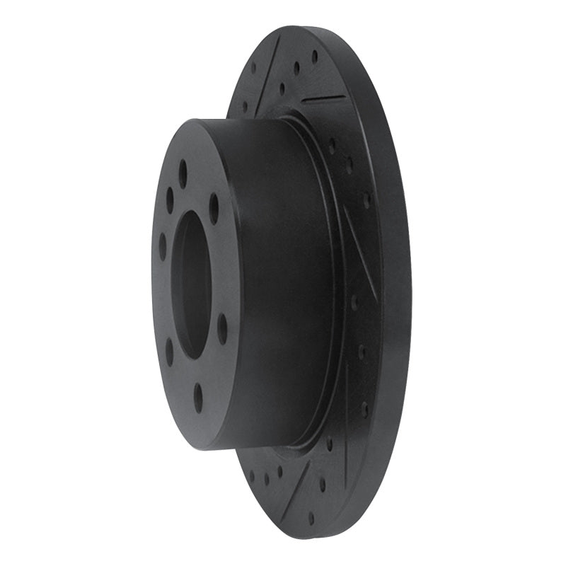 R1 Concepts R1 06-18 Dodge Sprinter 2500 Rear Left Drilled & Slotted Black Brake Rotor
