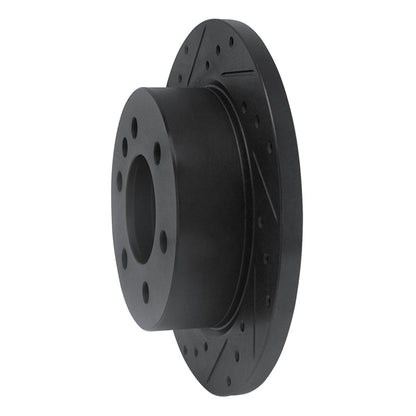 R1 Concepts R1 06-18 Dodge Sprinter 2500 Rear Left Drilled & Slotted Black Brake Rotor