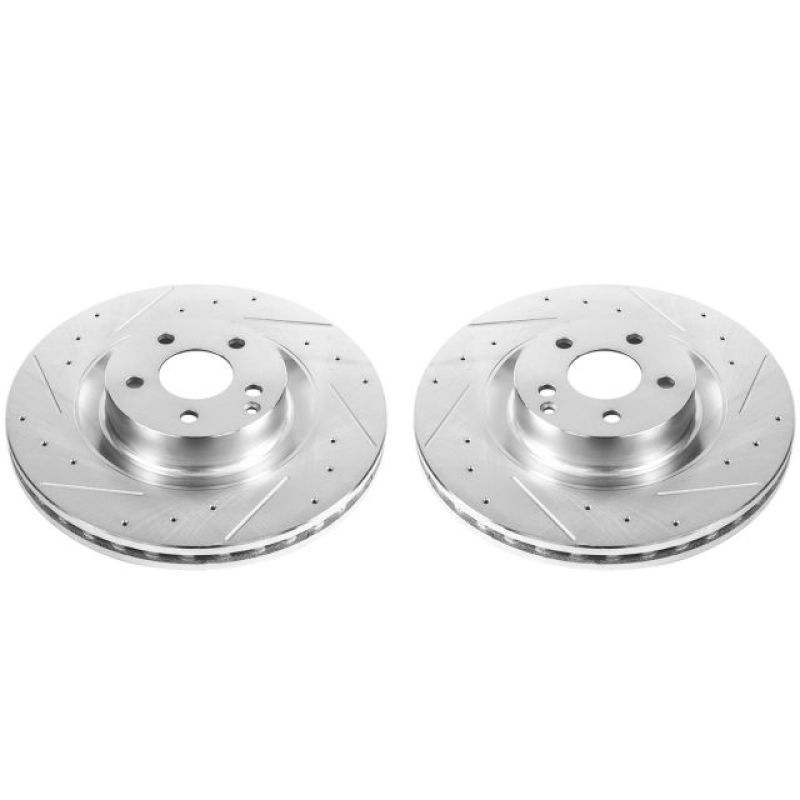 PowerStop Power Stop 09-14 Mercedes-Benz CL550 Front Evolution Drilled & Slotted Rotors - Pair