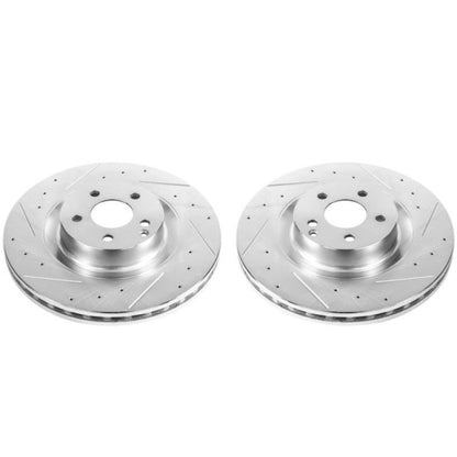 PowerStop Power Stop 09-14 Mercedes-Benz CL550 Front Evolution Drilled & Slotted Rotors - Pair