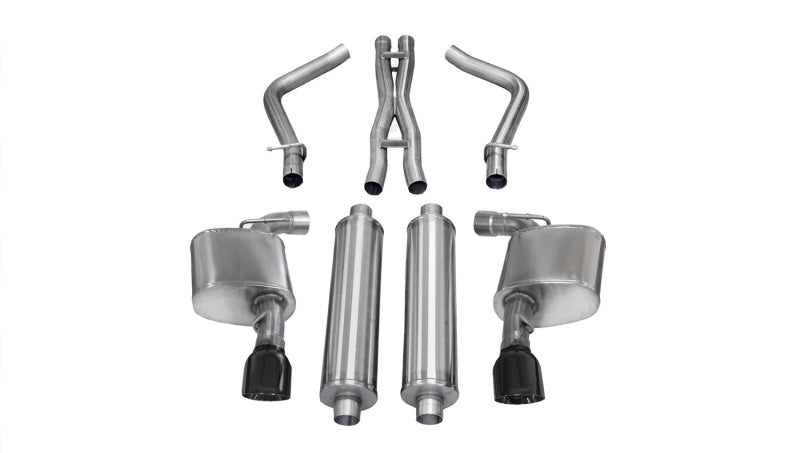 CORSA Performance Corsa 2012-2014 Dodge Charger SRT-8 6.4L V8 Black Xtreme Cat-Back Exhaust