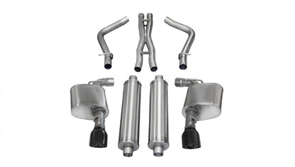 CORSA Performance Corsa 2012-2014 Dodge Charger SRT-8 6.4L V8 Black Xtreme Cat-Back Exhaust