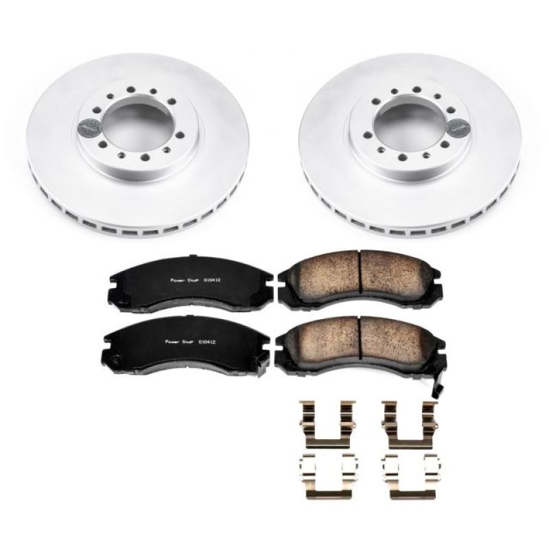 PowerStop Power Stop 91-96 Mitsubishi Montero Front Z17 Evolution Geomet Coated Brake Kit