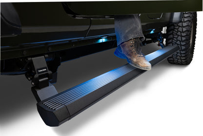 Go Rhino RealTruck 20-24 Jeep Gladiator CC 4dr VoltStep Electric Running Board Kit (Cut/Drill Req.) - Tex Blk