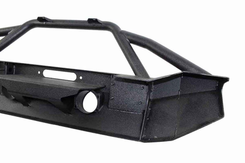 Fishbone Offroad 07-18 Jeep Wrangler JK Full Width Front Winch Bumper - Black Powdercoat