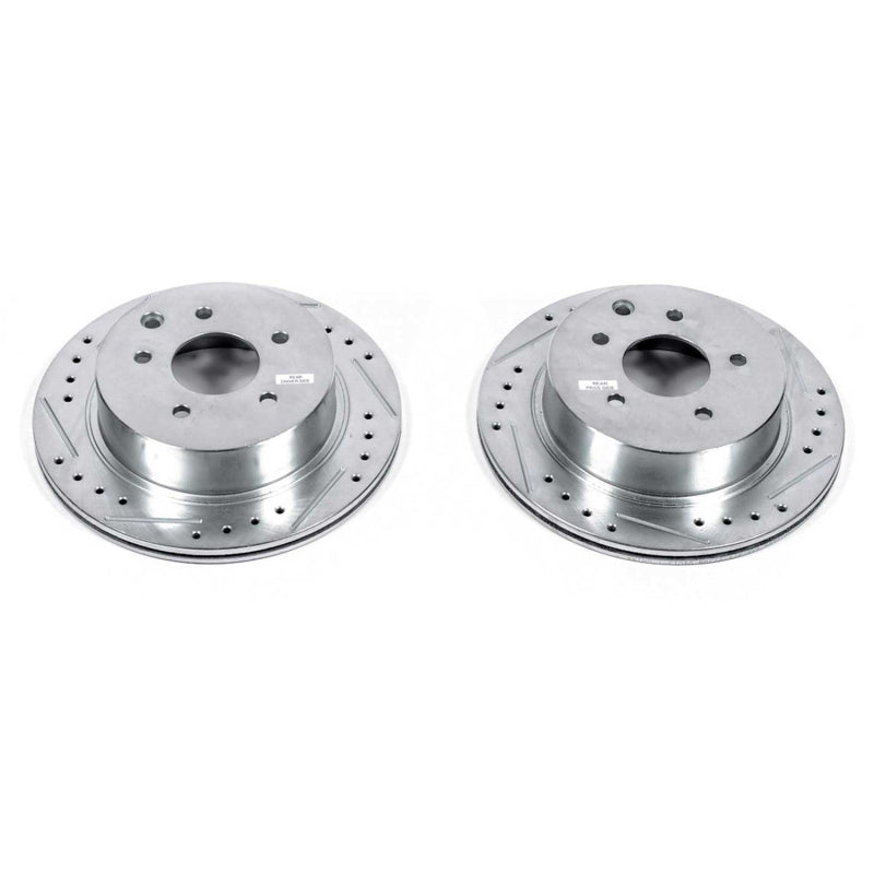 PowerStop Power Stop 93-97 Infiniti J30 Rear Evolution Drilled & Slotted Rotors - Pair