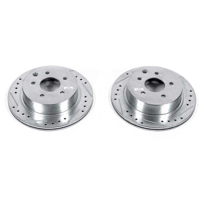 PowerStop Power Stop 93-97 Infiniti J30 Rear Evolution Drilled & Slotted Rotors - Pair