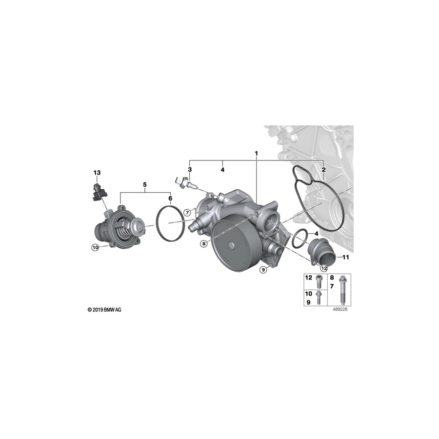 Genuine BMW 11508419207 Coolant Pipe, Supply Line (Inc. M6 GT3)