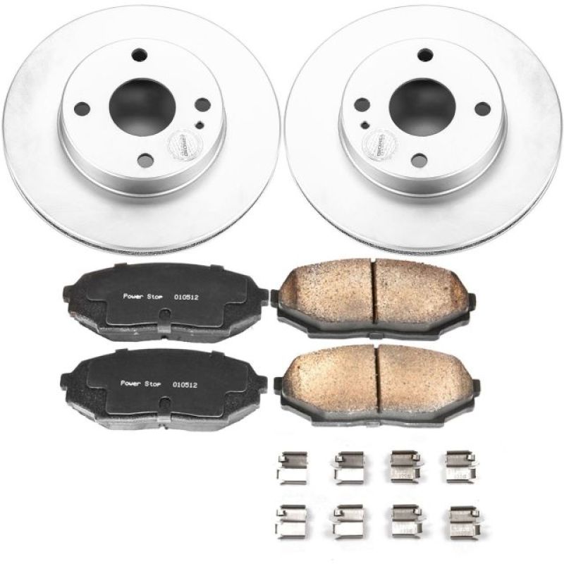 PowerStop Power Stop 90-93 Mazda Miata Front Z17 Evolution Geomet Coated Brake Kit