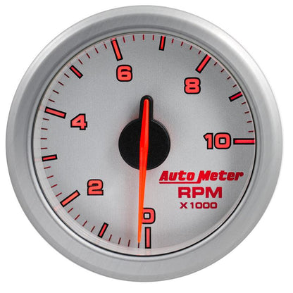 Autometer Airdrive 2-1/6in Tachometer Gauge 0-10K RMP - Silver