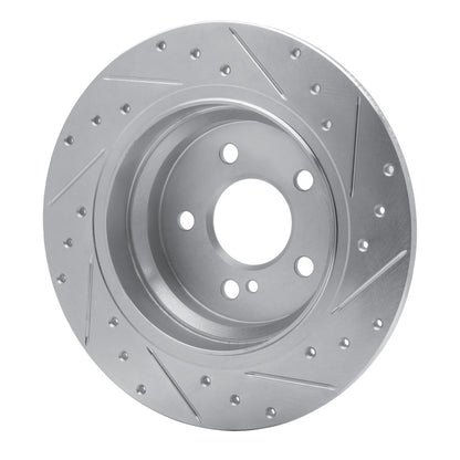 R1 Concepts R1 03-16 Mercedes-Benz E200 (Latin America) Rear Left Drilled & Slotted Silver Brake Rotor
