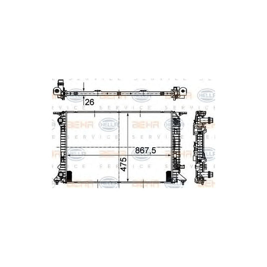 Hella 8MK 376 745-634 Engine Radiator