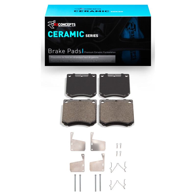 R1 Concepts R1 70-83 DeLorean DMC 12 Front Ceramic Pads & Hardware Kit