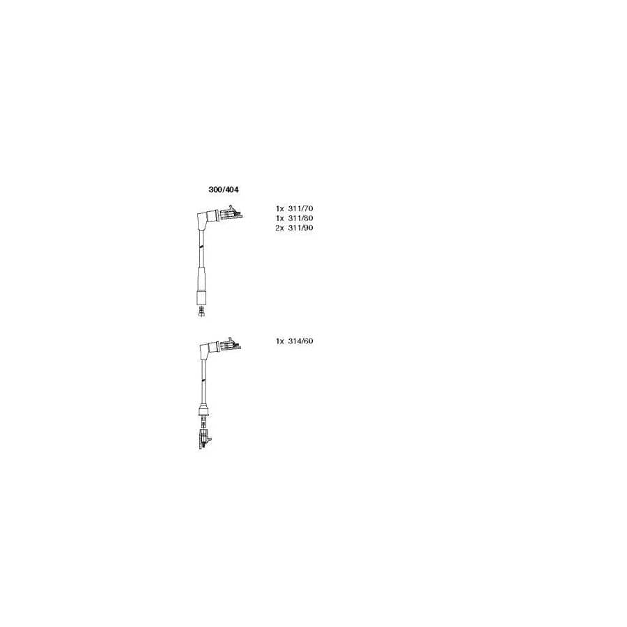 Bremi 300/404 Ignition Cable Kit for Mitsubishi Colt