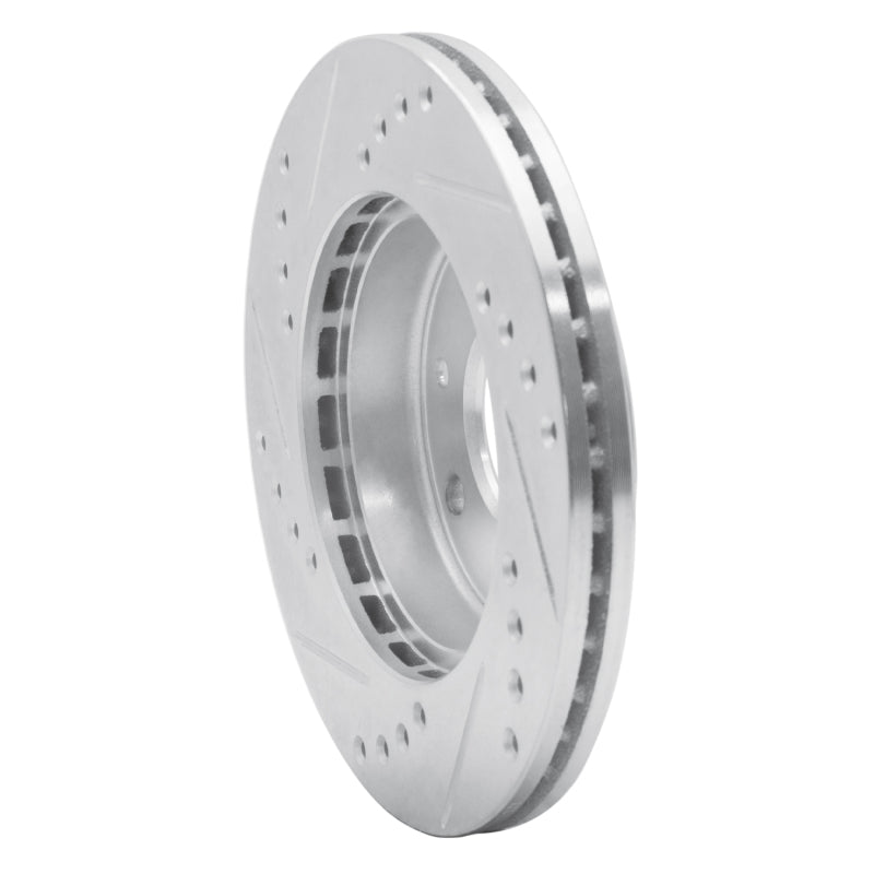 R1 Concepts R1 83-85 Renault R18I Front Right Drilled & Slotted Silver Brake Rotor