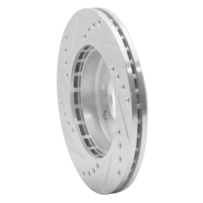 R1 Concepts R1 83-85 Renault R18I Front Right Drilled & Slotted Silver Brake Rotor