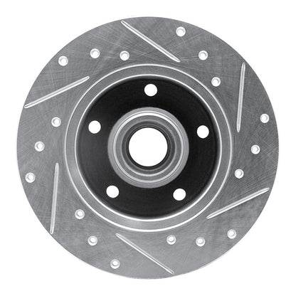 R1 Concepts R1 96-08 Audi A4 (Mexico) Rear Left Drilled & Slotted Silver Brake Rotor