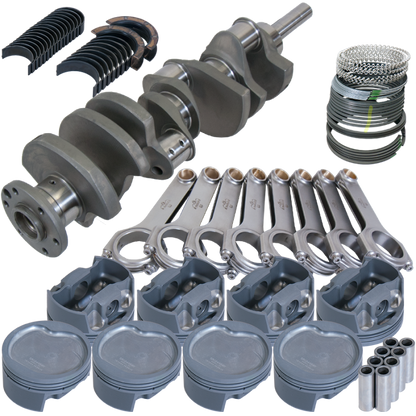 Eagle Ford Big Block Forged 4340 4.39in Bore 4.3in Stroke -38cc Inv Dome Pistons Rotating Assy