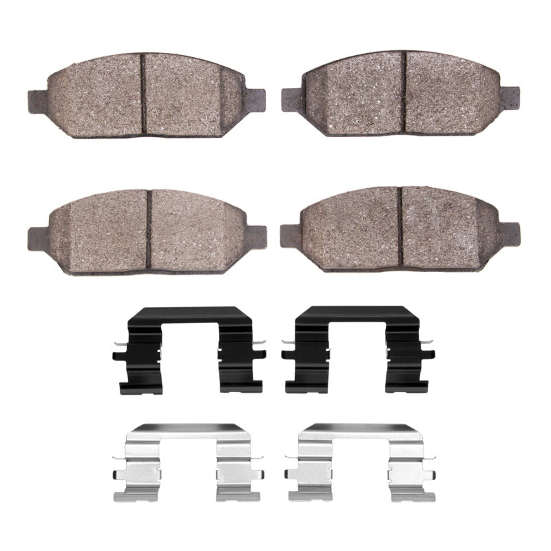 DFC 17-18 Chevrolet Spark (Mexico) Front 3000 Semi-Metallic Brake Pads and Hardware Kit