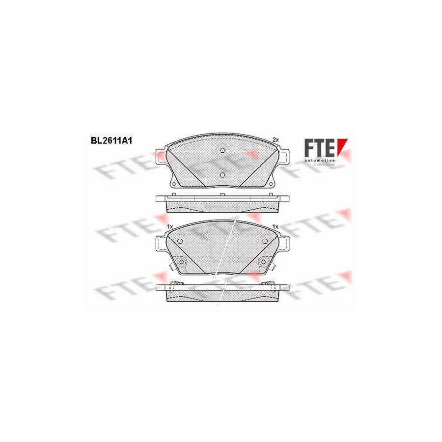 FTE Bl2611A1 Brake Pad Set