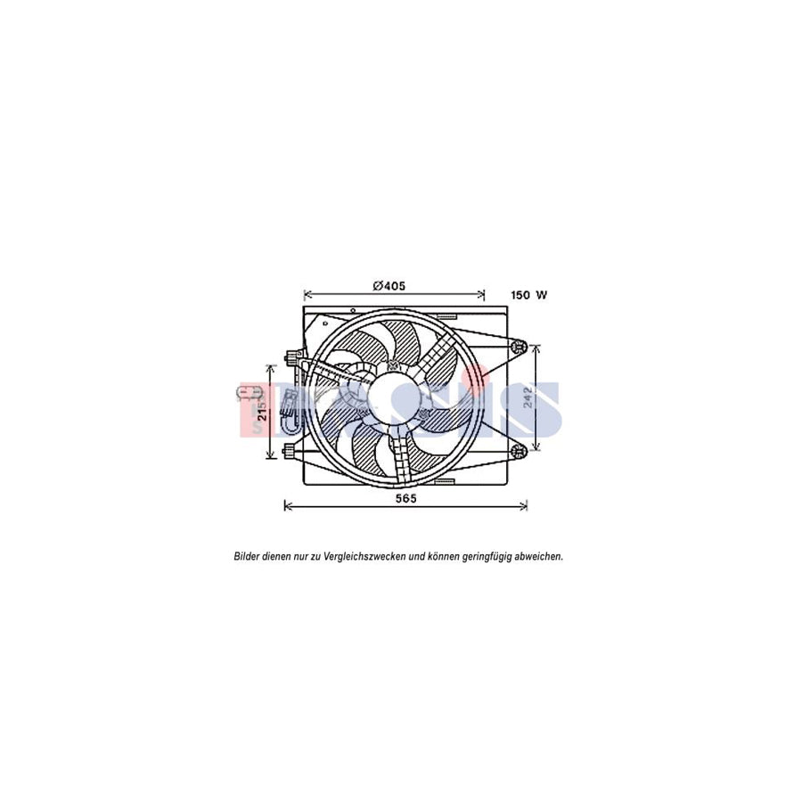 AKS Dasis 018015N Fan, Radiator