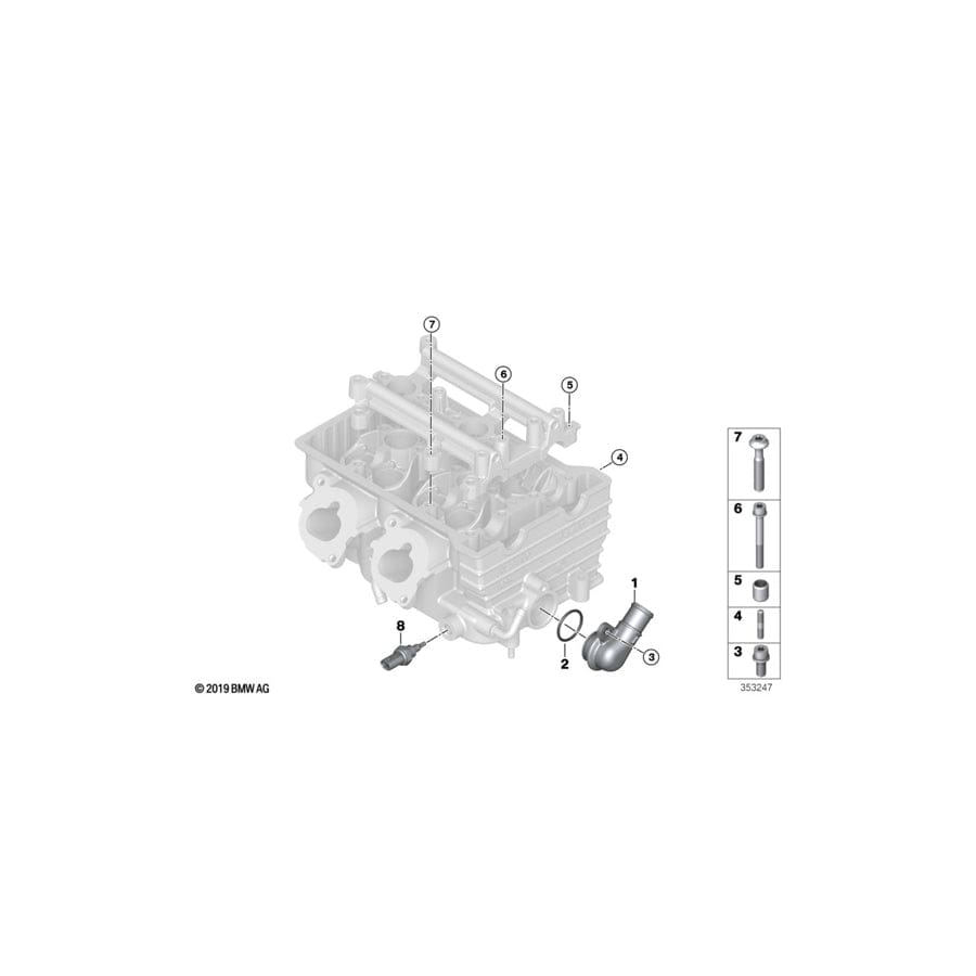 Genuine BMW 11128546158 O-Ring 27X2,5 (Inc. i3s)