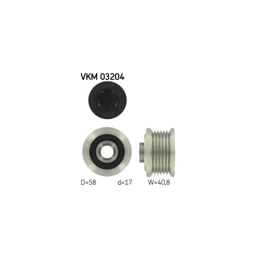 Skf Vkm 03204 Alternator Freewheel Clutch