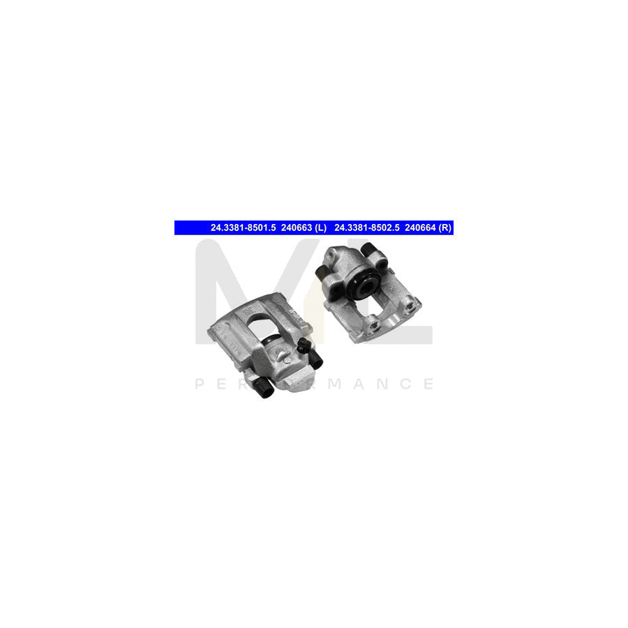 ATE 24.3381-8501.5 Brake Caliper without holder