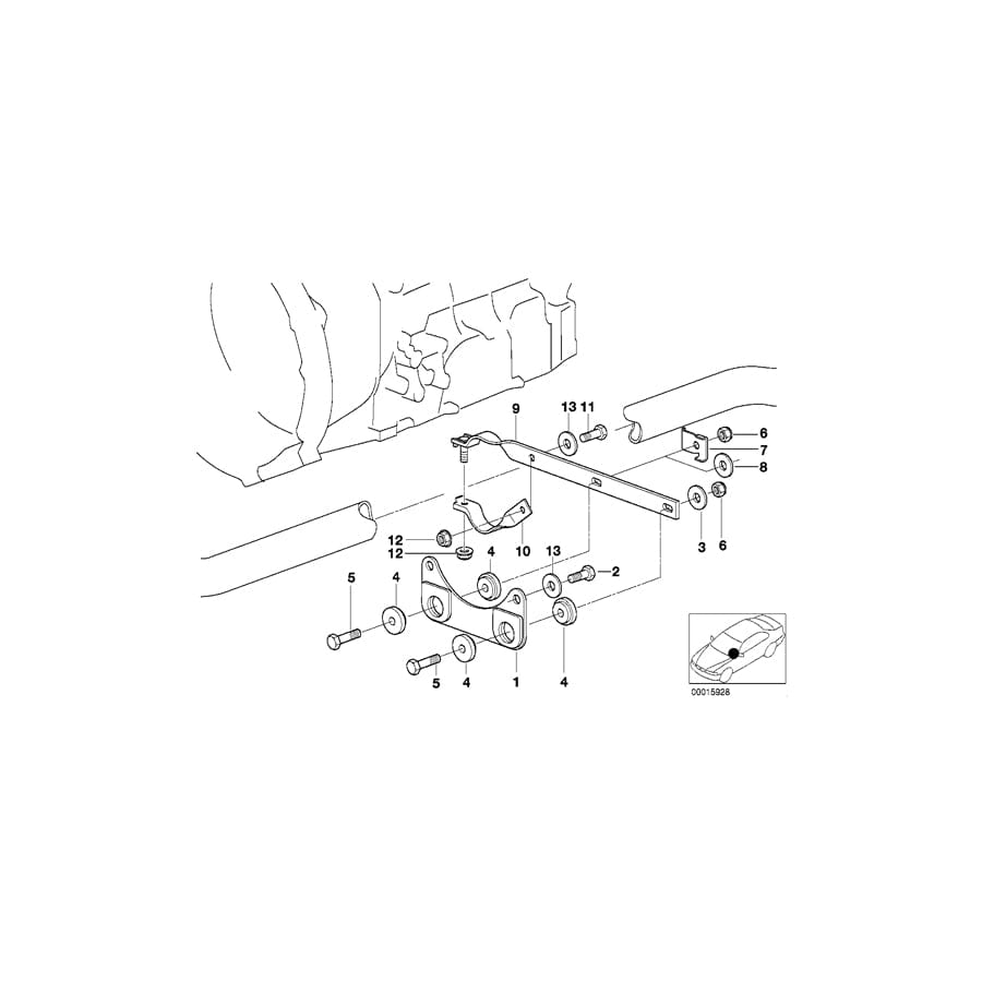 Genuine BMW 18301432861 E46 E36 Supporting Plate (Inc. 316Ci, 318i & 318Ci)