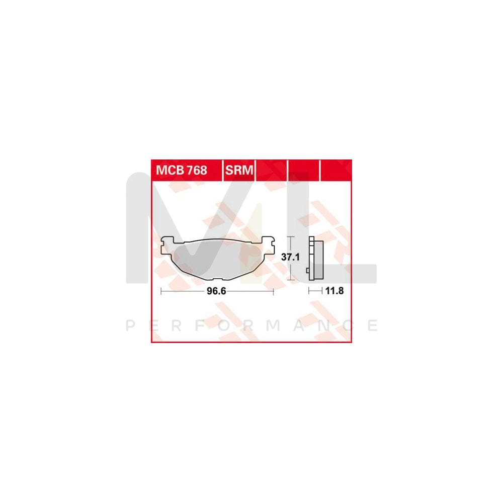 TRW Sinter Maxi Scooter Mcb768Srm Brake Pad Set