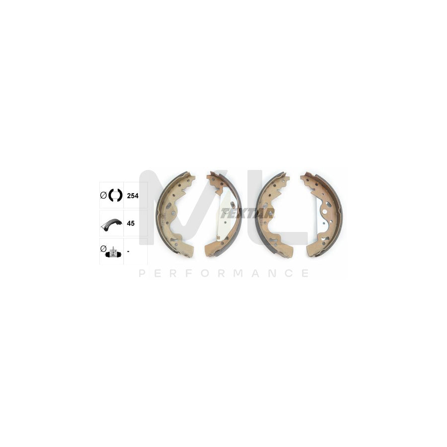 TEXTAR 91063600 Brake Shoe Set for LAND ROVER FREELANDER without handbrake lever