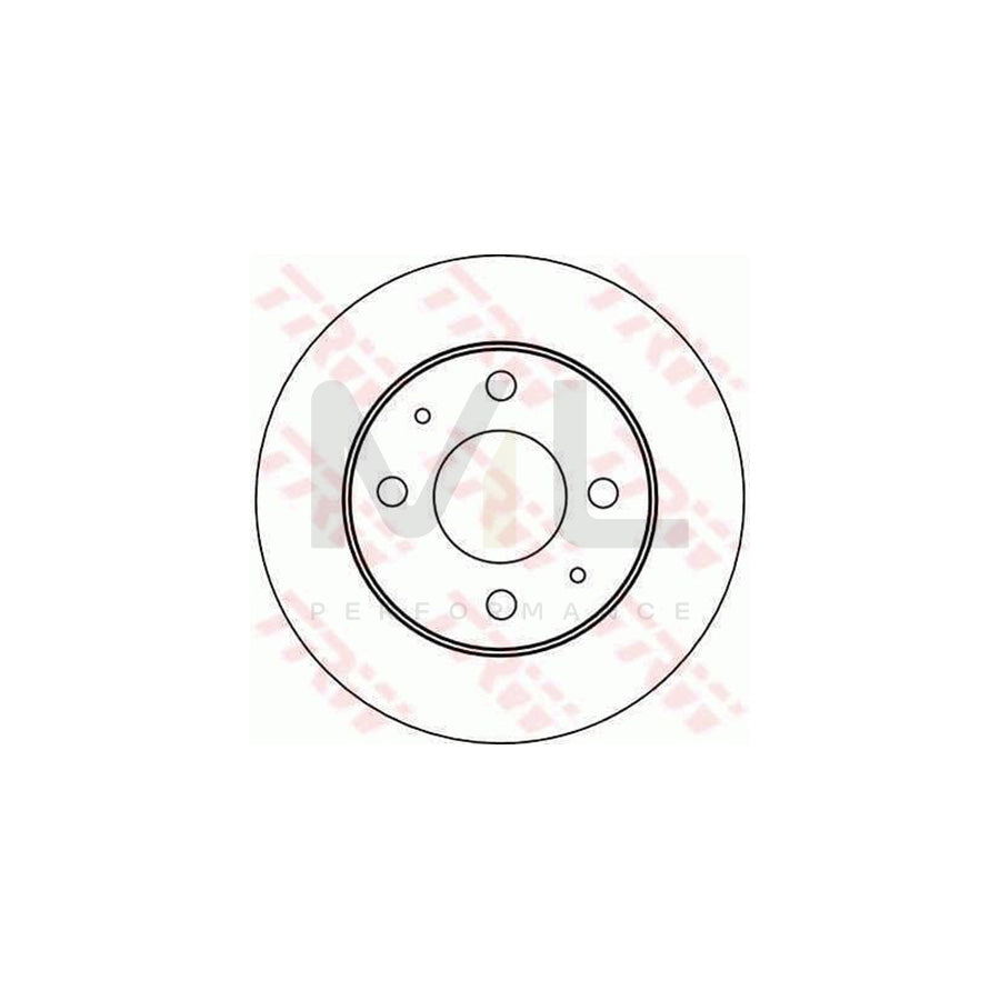 TRW DF4096 Brake Disc for SUBARU Sumo Minibus (E10, E12) Vented  - 1 piece