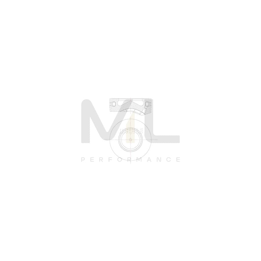 MAHLE ORIGINAL 081 PI 00105 001 Piston 84,25 mm, cooled piston ring carrier, with cooling duct, with piston ring carrier | ML Performance Car Parts