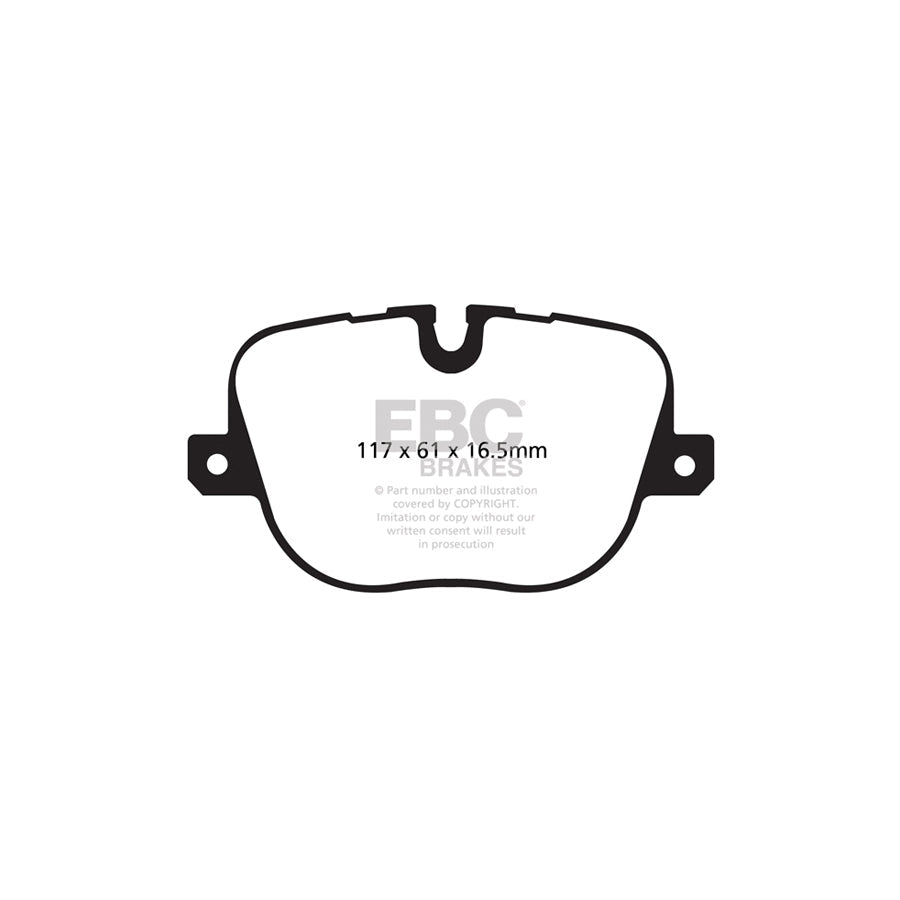 EBC PD13KR528 Land Rover Range Rover Sport Yellowstuff Rear Brake Pad & GD Disc Kit 2 | ML Performance UK Car Parts